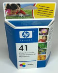 Genuine Hp 41 Tri-Color Ink/Printer Cartridge 51641AE - New Boxed - Aug/Oct 2006