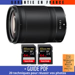 Nikon Z 85mm f/1.8 S + 2 SanDisk 64GB UHS-II 300 MB/s + Guide PDF ""20 TECHNIQUES POUR RÉUSSIR VOS PHOTOS