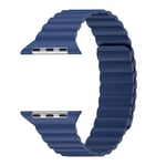 Apple Watch Series 4 40mm klockband av delat läder - Blå