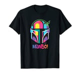 Star Wars The Mandalorian Mando Helmet Neon T-Shirt