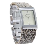 Sekonda Seksy Glitter Watch Champagne Ladies Leopard Bracelet 2851