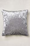 Large 24" x 24" (60cm) Soft Crushed Velvet Filled Zip Sofa Bed Chair Cushion With Removable Inner Pad Silver