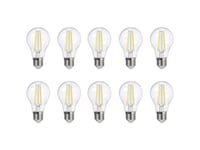 Sygonix Sy-5275992 Led-Lampa (Rgb) Eek E (A - G) E27 Glödlampa 7,3 W = 60 W Varmvit (Ø X H) 60 Mm X 104 Mm Ej Dimbar 10 St