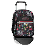 Star Wars Galactic Team School Backpack with Black Trolley 30x38x12 cms Polyester 13.68L