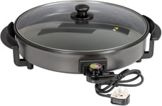 Quest 35500 40Cm Multi-Function Electric Cooker Pan with Lid/Adjustable Thermost