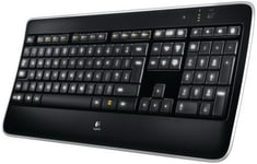 Logitech K800 keyboard RF Wireless QWERTZ German Black
