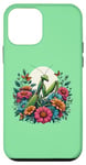 Coque pour iPhone 12 mini Mante priante parmi les fleurs