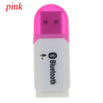 Bluetooth 5.0 Adapter Usb Receiver Music Audio Pink