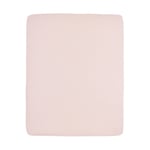 Meyco Jersey fitted laken lekegrind madrass 75 x 95 cm Soft Pink - Bare i dag: 10x mer babypoints