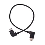 4" Left Angle Micro Usb To Type C Otg Cable For Portable Digital Black