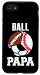 iPhone SE (2020) / 7 / 8 Ball Papa Funny Baseball Soccer Football Papa Case
