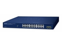 Planet 24-Port 10/100/1000T + 2-Port, Hanterad, L2, Gigabit Ethernet (10/100/1000), Full Duplex