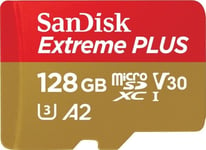 Extreme Plus microSDXC 128GB 200MB/s A2 C10 V30 UHS-I U3 + S