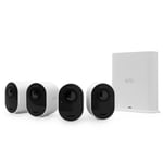 Arlo Ultra 2 Security Camera Outdoor, 4 Cam, 4K, Home CCTV Camera - White