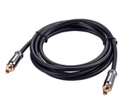 2M Toslink Digital Optical Fiber Audio Cable (Male to Male), Compatible with S/PDIF, DTS, Dolby, PCM, for Home Theater/Home Audio