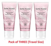 Sanctuary Spa Face Wash, Moisture Burst Gel Facial Wash, Travel Size, 30ml -3 Pk