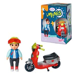 BABY born Minis Playset Simon with Scooter 906118 - 7cm Doll with Exclusive Accessories and Moveable Body for Realistic Play - Suitable for Kids From 3+ Years