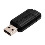 VERBATIM PINSTRIPE USB 2.0 32GB SORT MEMORY STICK