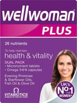 2 x Vitabiotics Wellwoman Plus Health & Vitality Supplements - Pack of 112