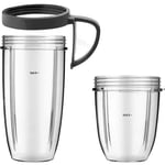 Cup Mug Handle Rim for NUTRIBULLET Blender Juicer 600W 900W 18oz 500ml + 32oz 1L