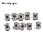 10 st 3*6*2.5 NO NC Mikrobrytare Tryckknappar Switch Mjuk Svart