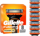 Genuine Gillette Fusion Power Replacement Razor Blades Pack of 8