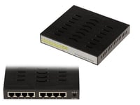 KALEA-INFORMATIQUE Switch réseau Ethernet Lan Gigabit RJ45 10 100 1000 Mbps 8 Ports avec alimentation externe. Boitier métal, Buffer 144kb.