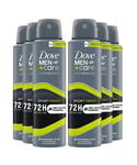 Dove Mens Men+Care Antiperspirant Deodorant 72H Protection Sport Fresh - 150 ml, 6 Pack - Cream - One Size