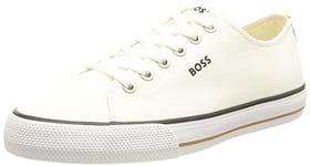 BOSS Women's Aiden_Tenn_wcv Sneaker, White, 5.5 UK (40 EU)