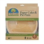 If You Care Paper Cake/Pie Pans - Greaseproof/Compastable/Unbleached Pie Moulds
