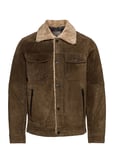 Sam Shearling Jean Jacket Green Jofama