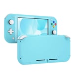 eXtremeRate Soft Touch Heaven Blue DIY Replacement Shell for Nintendo Switch Lite, NSL Handheld Controller Housing w/Screen Protector, Custom Case Cover for Nintendo Switch Lite