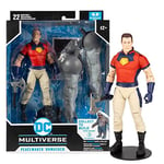 McFarlane Toys, DC Multiverse Build-A Figurine d'action Peace Maker de 17,8 cm (démasquée), Figurine du Film DC Squad avec Base de Support et Carte de Personnage à Collectionner Unique - À