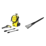 Bundle of Kärcher K 4 Classic Pressure Washer, Pressure: max. 130 bar, Flow Rate: 420 l/h, Area Coverage: 30 m²/h, Water Filter, Weight: 4.6 kg, high-Pressure Hose and Gun+ Kärcher eco!Booster 130 Jet