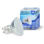 10 Pack GU10 White Thermal Plastic Spotlight LED 3W Cool White 6500K 280lm Light Bulb