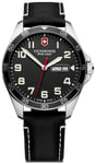 Victorinox 241846 | Men's Fieldforce | Black Leather Strap Watch