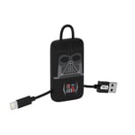 Tribe Star Wars USB to Lightning Sync&Charge Cable for Apple iPhone (Apple MFi Certified), 22 cm - Darth Vader