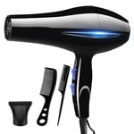 HQSC Hair dryer 220V Blow Dryer Household High-power 2000W Hair Dryer Electric Hair Dryer Household Salon Hairdressing Blow Canister EU Plug (Color : Style 2, Plug Type : EU)