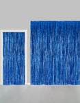 Blått Shimmer Dørforheng 240x100 cm