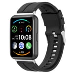 Silikonarmband Huawei Watch Fit 2 Svart