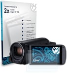 Bruni 2x Protective Film for Canon Legria HF R86 Screen Protector