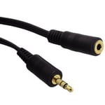 Gold 2M Stereo 3.5mm Audio Headphone Extension Cable Lead Male to Female ECP
