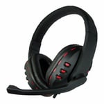 Gaming Headset Headphones Stereo With Microphone Mic For PC Laptop  3.5mm Jacks