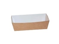 Pommes Frites Bricka Nr 2 L145xw81xh53mm Kartong Brun/Vit, 5 St X 100 St/Krt