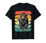 Chimpanzee Monkey Retro Vintage Chimp Wild Zoo Animal T-Shirt