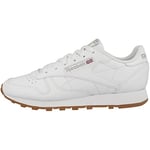 Reebok Women's Classic Leather Sneakers, FTWR White/Pure Grey 3 Rubber Gum-03, 6.5 UK
