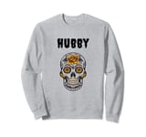 Halloween Hubby Candy Skull, Bridal & Wedding Sweatshirt