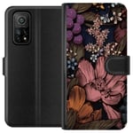 Xiaomi Mi 10T Pro 5G Sort Lommebokdeksel Tecknade blommor