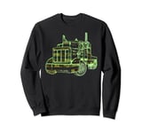 Trucker Camouflage American Flag Truck Driver Gift Sweatshirt