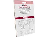 Bi-Office Flipchart-Block Bi-Office, Self-Adhesive, 50X58.5Cm, Smooth Gfl148303